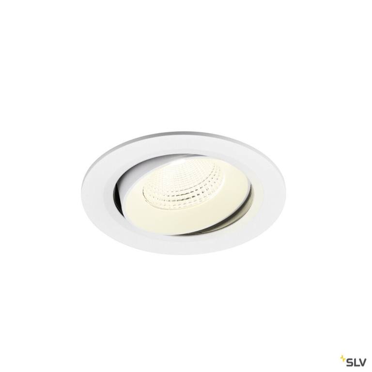 SLV NUMINOS® MOVE L, Deckeneinbauleuchte, 4000 K, 55°, IP20, rund, weiß