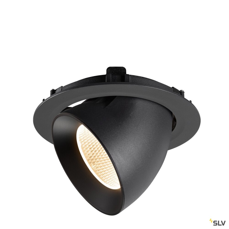 SLV NUMINOS® GIMBLE XL, Deckeneinbauleuchte,, 2700 K, 20°, schwarz
