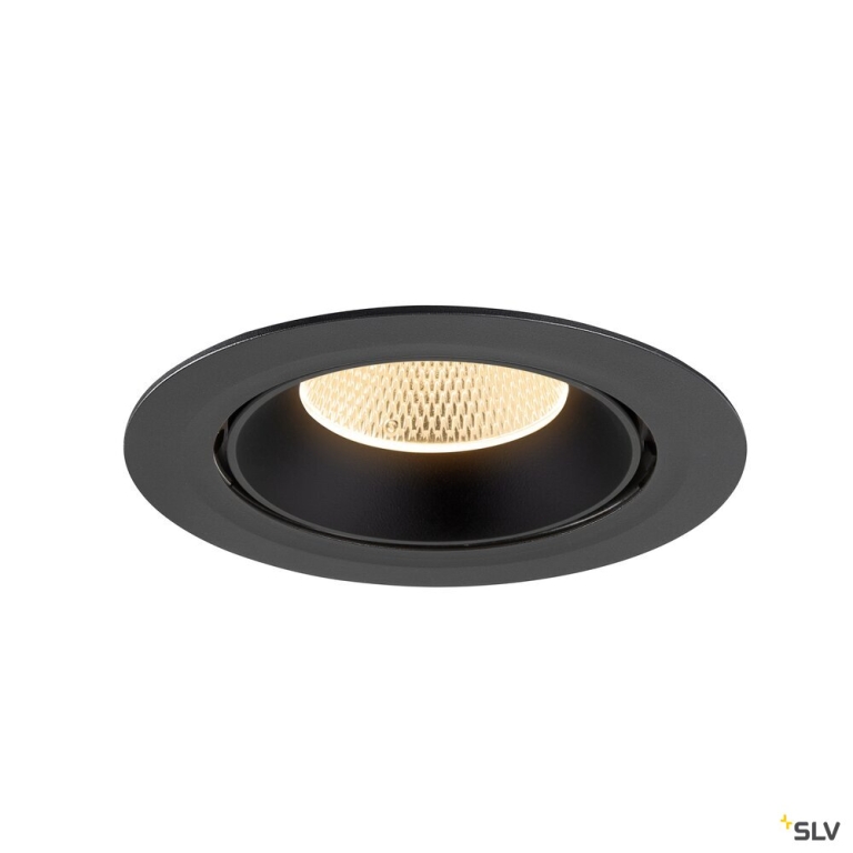 SLV NUMINOS® GIMBLE XL, Deckeneinbauleuchte,, 2700 K, 20°, schwarz
