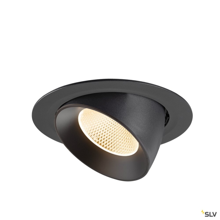 SLV NUMINOS® GIMBLE XL, Deckeneinbauleuchte,, 2700 K, 20°, schwarz