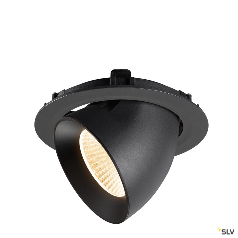 SLV NUMINOS® GIMBLE XL, Deckeneinbauleuchte,, 2700 K, 40°, schwarz