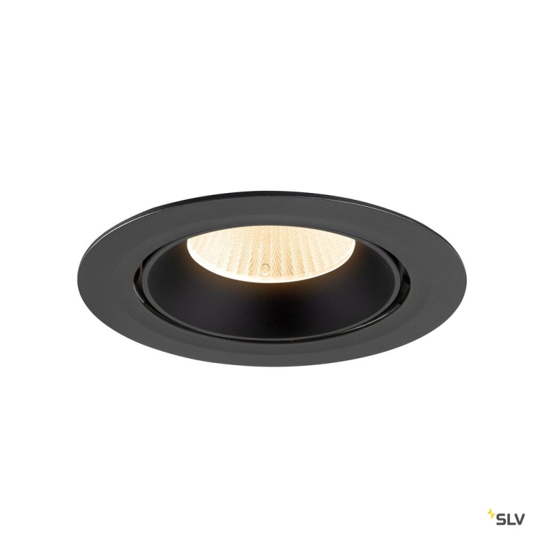 SLV NUMINOS® GIMBLE XL, Deckeneinbauleuchte,, 2700 K, 40°, schwarz