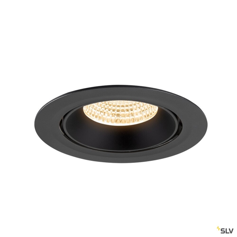 SLV NUMINOS® GIMBLE XL, Deckeneinbauleuchte,, 2700 K, 55°, schwarz