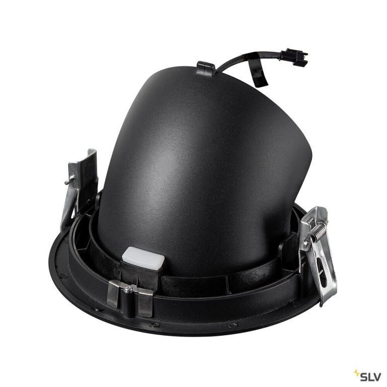 SLV NUMINOS® GIMBLE XL, Deckeneinbauleuchte,, 2700 K, 55°, schwarz / weiß