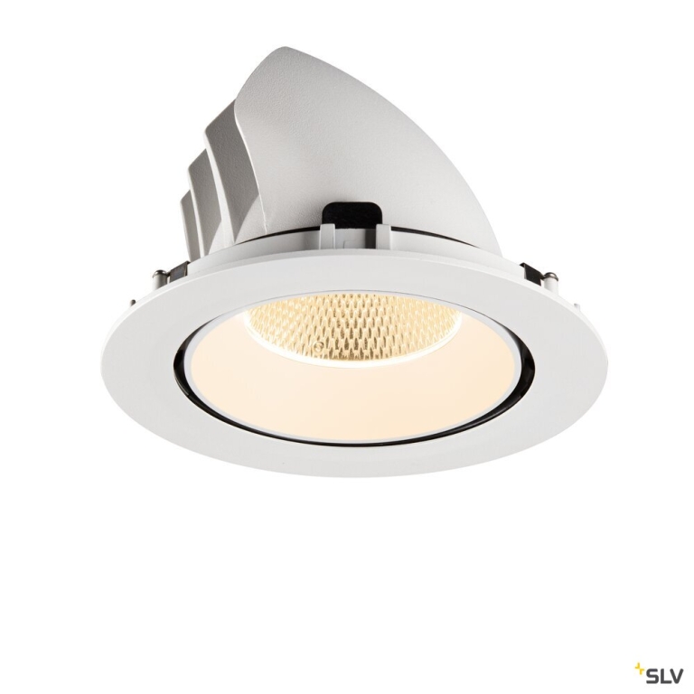 SLV NUMINOS® GIMBLE XL, Deckeneinbauleuchte,, 2700 K, 20°, weiß