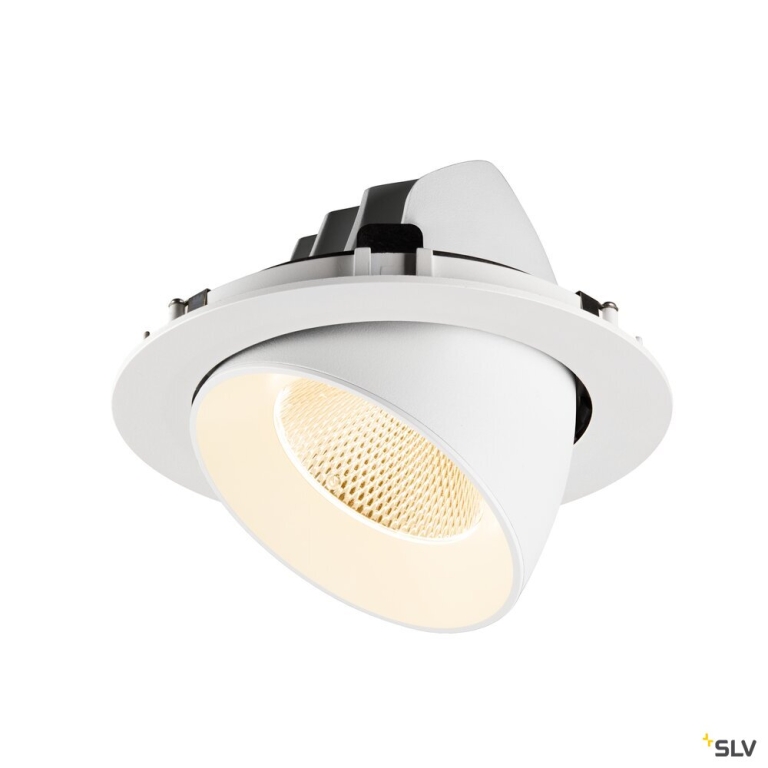 SLV NUMINOS® GIMBLE XL, Deckeneinbauleuchte,, 2700 K, 20°, weiß
