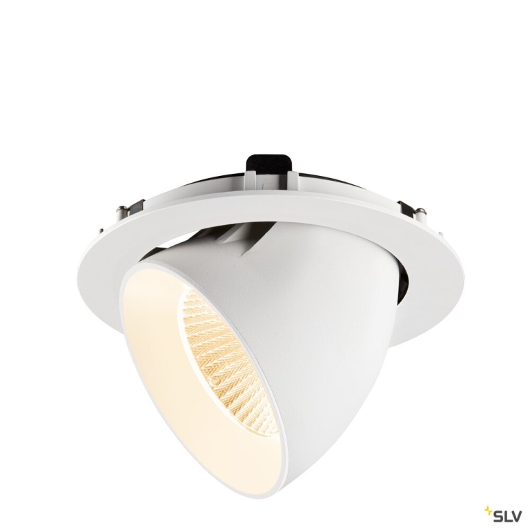 SLV NUMINOS® GIMBLE XL, Deckeneinbauleuchte,, 2700 K, 20°, weiß