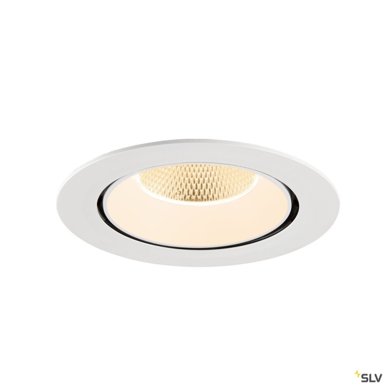 SLV NUMINOS® GIMBLE XL, Deckeneinbauleuchte,, 2700 K, 20°, weiß