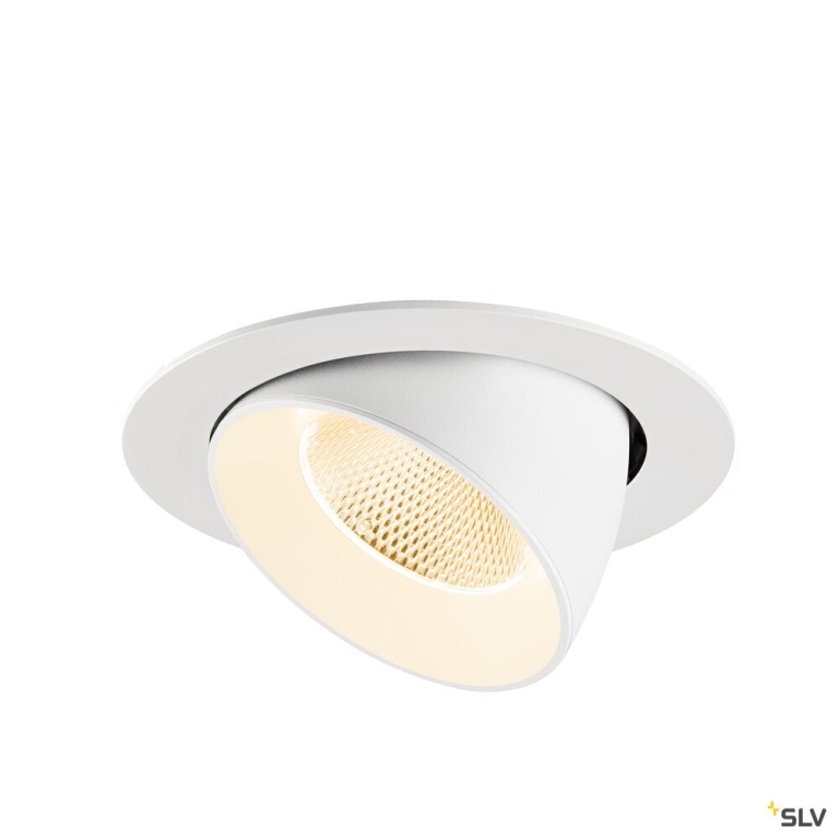 SLV NUMINOS® GIMBLE XL, Deckeneinbauleuchte,, 2700 K, 20°, weiß