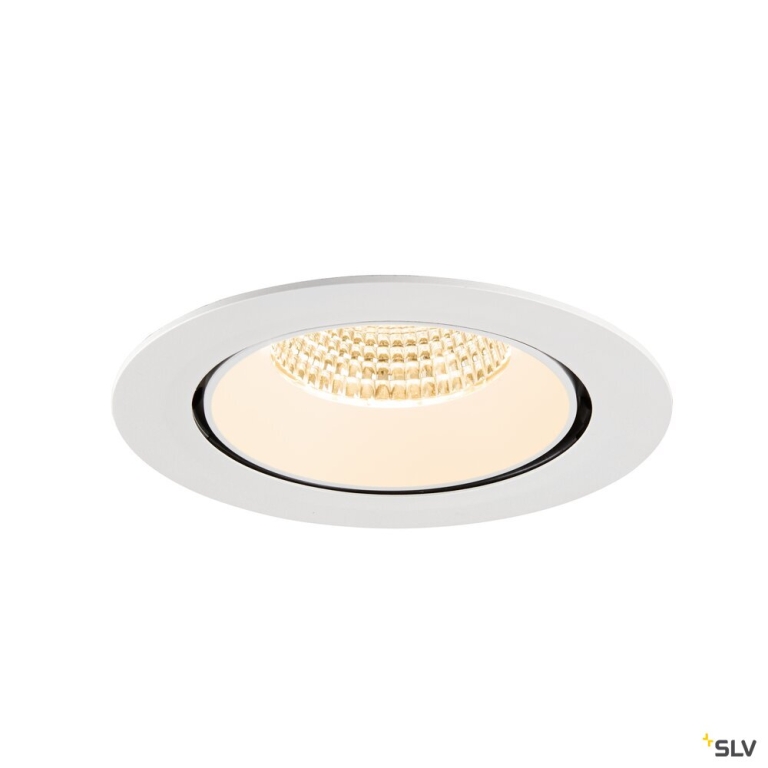 SLV NUMINOS® GIMBLE XL, Deckeneinbauleuchte,, 2700 K, 55°, weiß