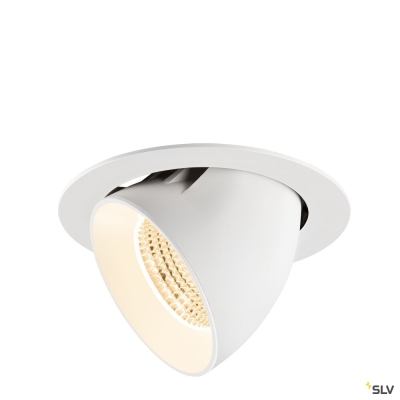 SLV NUMINOS® GIMBLE XL, Deckeneinbauleuchte,, 2700 K, 55°, weiß