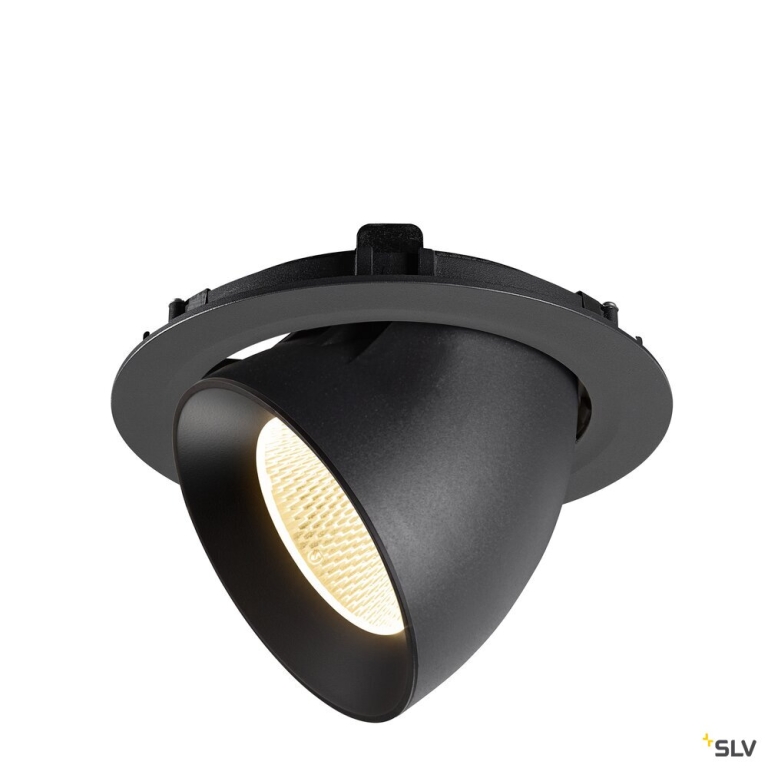 SLV NUMINOS® GIMBLE XL, Deckeneinbauleuchte,, 3000 K, 20°, schwarz