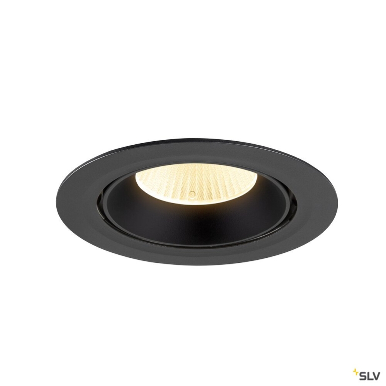 SLV NUMINOS® GIMBLE XL, Deckeneinbauleuchte,, 3000 K, 40°, schwarz