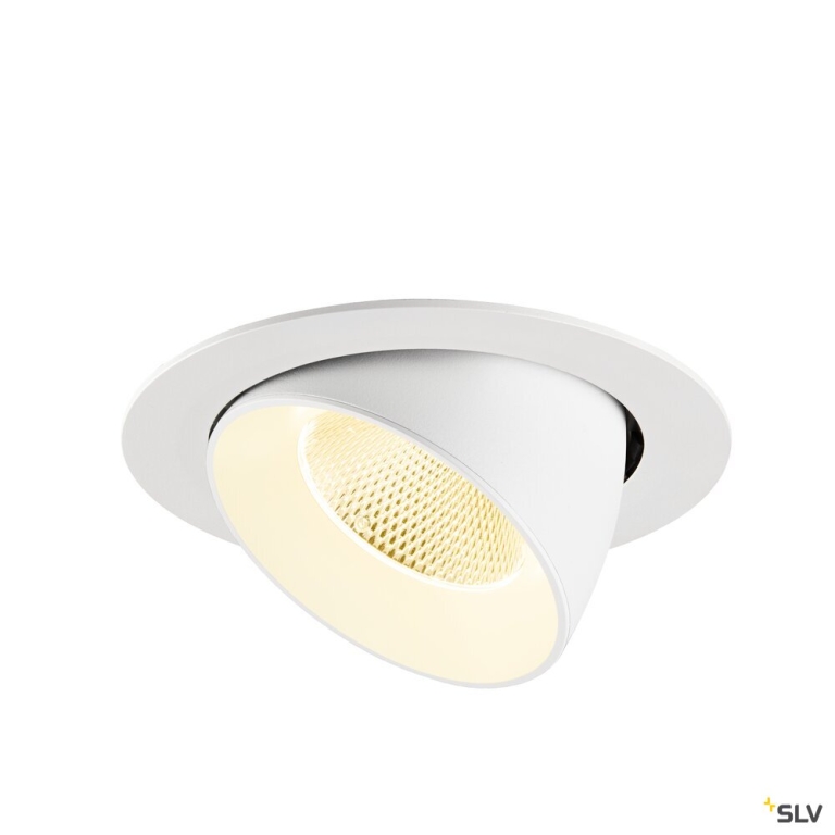 SLV NUMINOS® GIMBLE XL, Deckeneinbauleuchte,, 3000 K, 20°, weiß