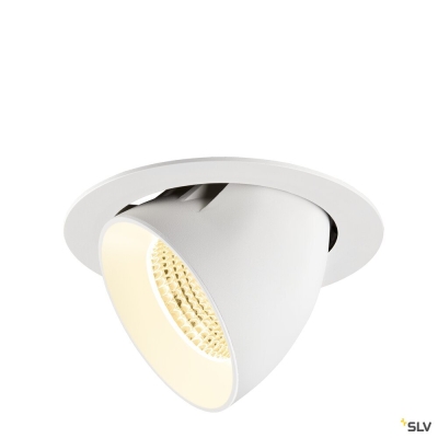 SLV NUMINOS® GIMBLE XL, Deckeneinbauleuchte,, 3000 K, 55°, weiß