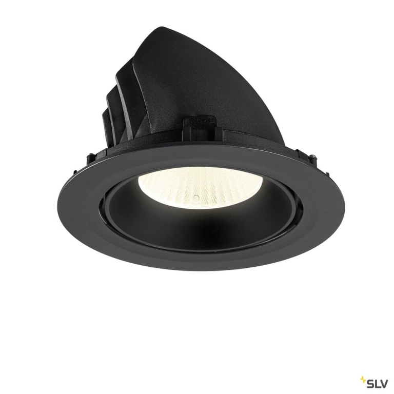 SLV NUMINOS® GIMBLE XL, Deckeneinbauleuchte,, 4000 K, 40°, schwarz