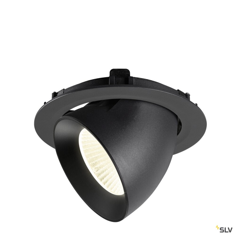 SLV NUMINOS® GIMBLE XL, Deckeneinbauleuchte,, 4000 K, 40°, schwarz