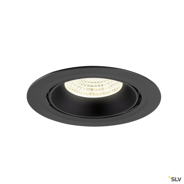 SLV NUMINOS® GIMBLE XL, Deckeneinbauleuchte,, 4000 K, 55°, schwarz