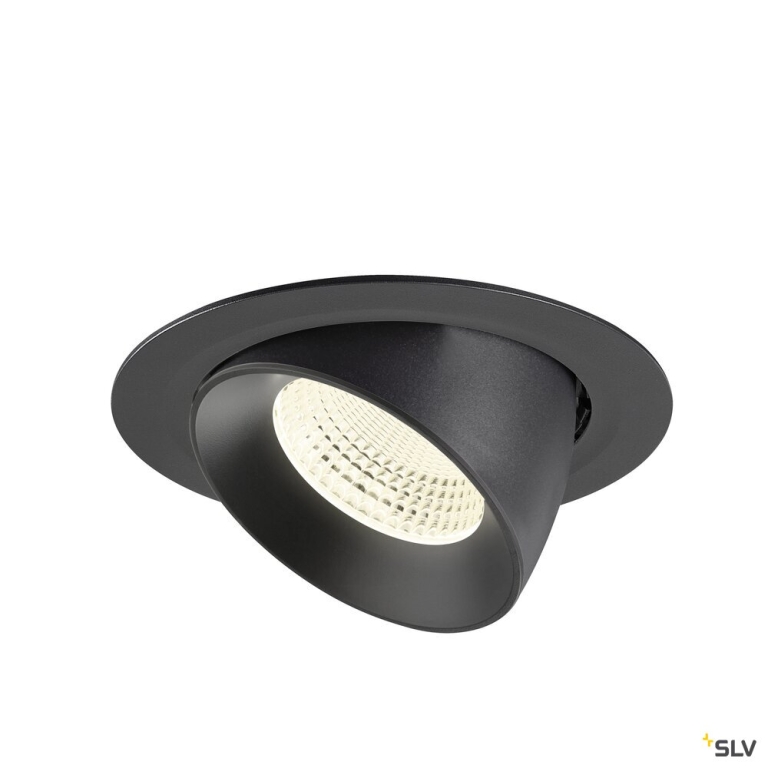 SLV NUMINOS® GIMBLE XL, Deckeneinbauleuchte,, 4000 K, 55°, schwarz