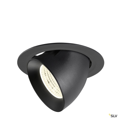 SLV NUMINOS® GIMBLE XL, Deckeneinbauleuchte,, 4000 K, 55°, schwarz