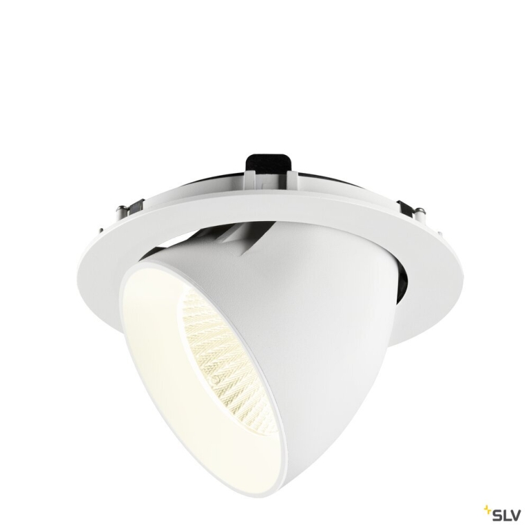 SLV NUMINOS® GIMBLE XL, Deckeneinbauleuchte,, 4000 K, 20°, weiß