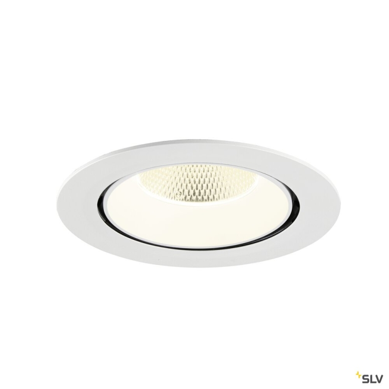 SLV NUMINOS® GIMBLE XL, Deckeneinbauleuchte,, 4000 K, 20°, weiß