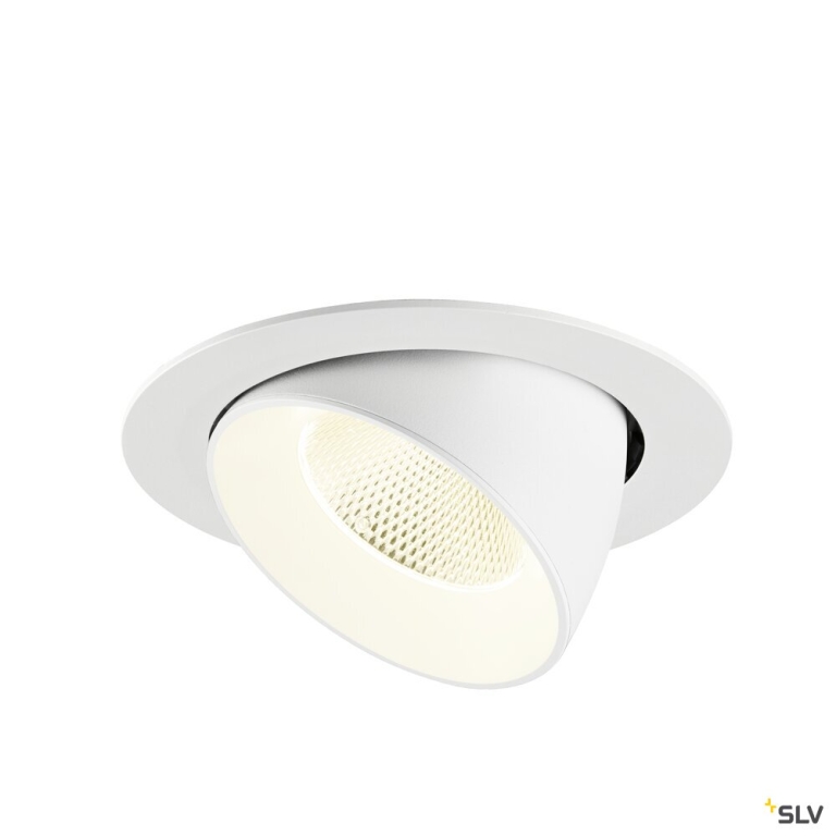 SLV NUMINOS® GIMBLE XL, Deckeneinbauleuchte,, 4000 K, 20°, weiß