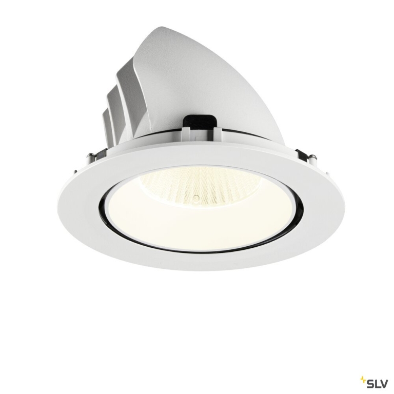 SLV NUMINOS® GIMBLE XL, Deckeneinbauleuchte,, 4000 K, 40°, weiß