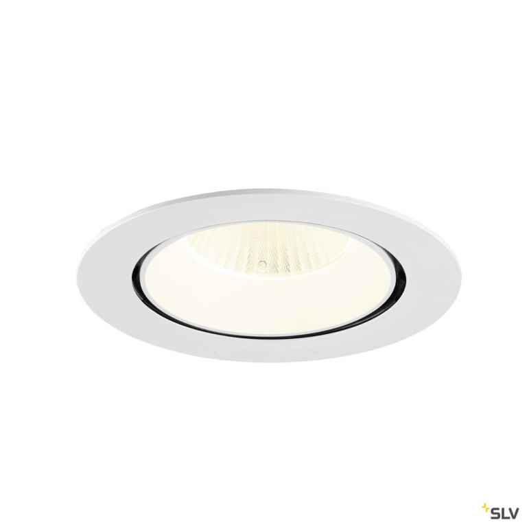 SLV NUMINOS® GIMBLE XL, Deckeneinbauleuchte,, 4000 K, 40°, weiß