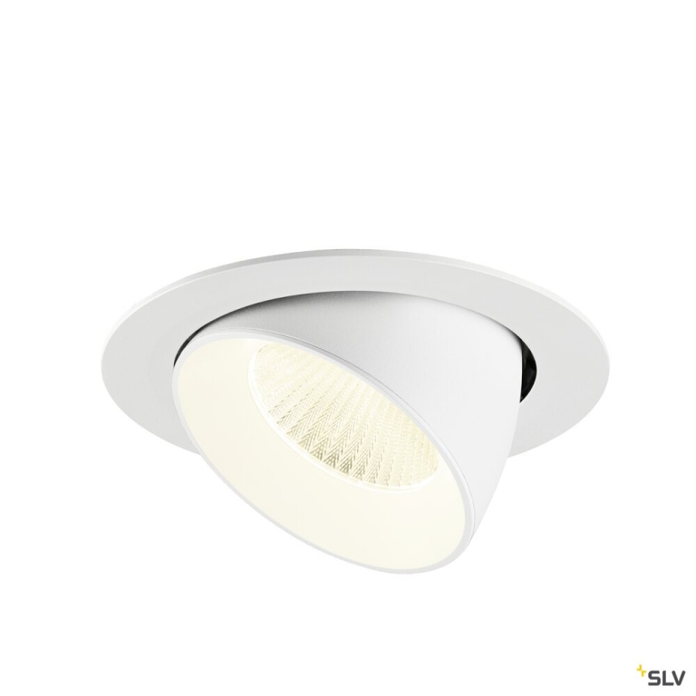 SLV NUMINOS® GIMBLE XL, Deckeneinbauleuchte,, 4000 K, 40°, weiß
