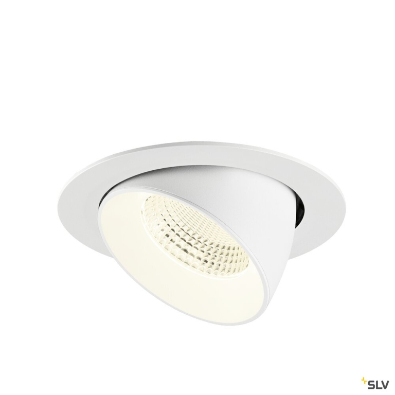 SLV NUMINOS® GIMBLE XL, Deckeneinbauleuchte,, 4000 K, 55°, weiß