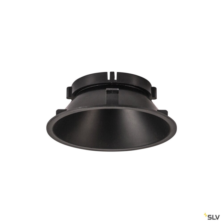 SLV NUMINOS® XL, Deckeneinbauleuchte, 3000 K, 40°, IP20, rund, schwarz
