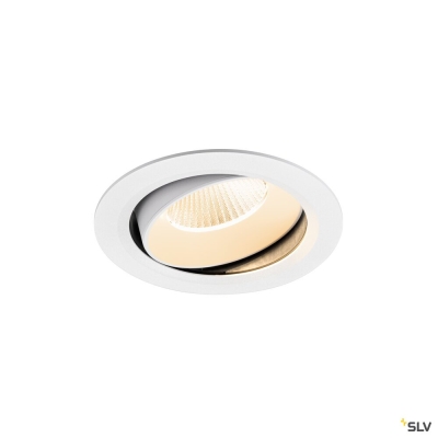 SLV NUMINOS® MOVE XL, Deckeneinbauleuchte, 2700 K, 40°, IP20, rund, weiß