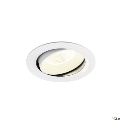 SLV NUMINOS® MOVE XL, Deckeneinbauleuchte, 4000 K, 20°, IP20, rund, weiß