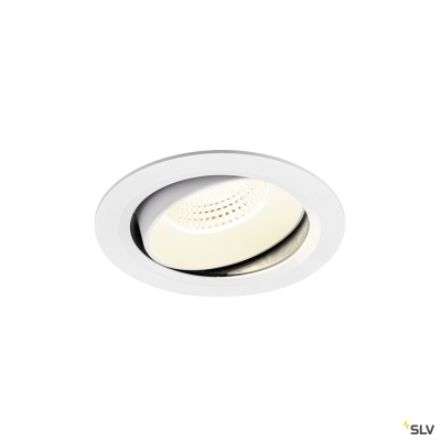 SLV NUMINOS® MOVE XL, Deckeneinbauleuchte, 4000 K, 55°, IP20, rund, weiß