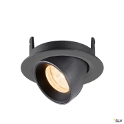 NUMINOS® GIMBLE XS, Deckeneinbauleuchte, 2700 K, 20°, IP20, rund, schwarz
