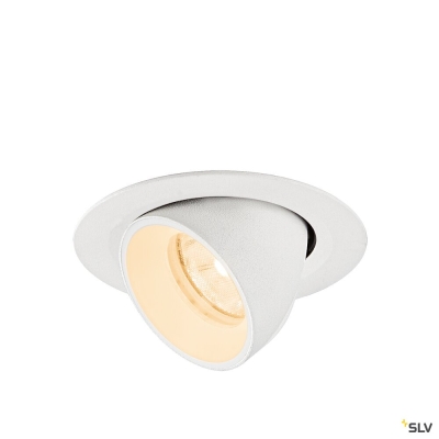 SLV NUMINOS® GIMBLE XS, Deckeneinbauleuchte, 2700 K, 20°, IP20, rund, weiß