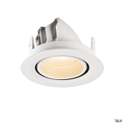 NUMINOS® GIMBLE XS, Deckeneinbauleuchte, 2700 K, 20°, IP20, rund, weiß