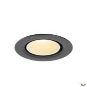 NUMINOS® GIMBLE XS, Deckeneinbauleuchte, 3000 K, 20°, IP20, rund, schwarz / weiß