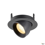 NUMINOS® GIMBLE XS, Deckeneinbauleuchte, 3000 K, 40°, IP20, rund, schwarz