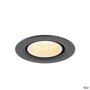 NUMINOS® GIMBLE XS, Deckeneinbauleuchte, 3000 K, 40°, IP20, rund, schwarz / weiß