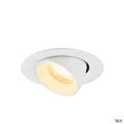 NUMINOS® GIMBLE XS, Deckeneinbauleuchte, 3000 K, 40°, IP20, rund, weiß