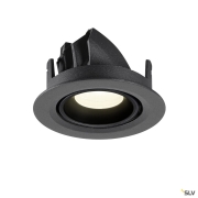 NUMINOS® GIMBLE XS, Deckeneinbauleuchte, 4000 K, 20°, IP20, rund, schwarz