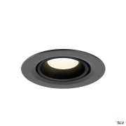 NUMINOS® GIMBLE XS, Deckeneinbauleuchte, 4000 K, 20°, IP20, rund, schwarz