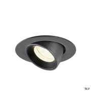 NUMINOS® GIMBLE XS, Deckeneinbauleuchte, 4000 K, 20°, IP20, rund, schwarz