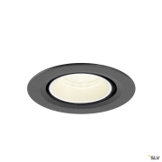 NUMINOS® GIMBLE XS, Deckeneinbauleuchte, 4000 K, 40°, IP20, rund, schwarz / weiß