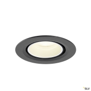 NUMINOS® GIMBLE XS, Deckeneinbauleuchte, 4000 K, 55°, IP20, rund, schwarz / weiß