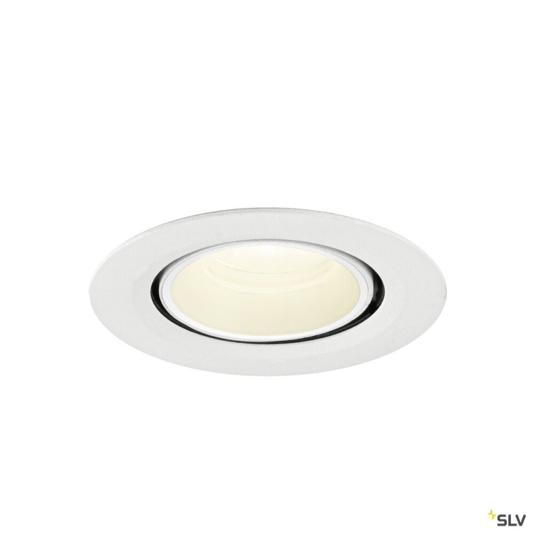SLV NUMINOS® GIMBLE XS, Deckeneinbauleuchte, 4000 K, 20°, IP20, rund, weiß