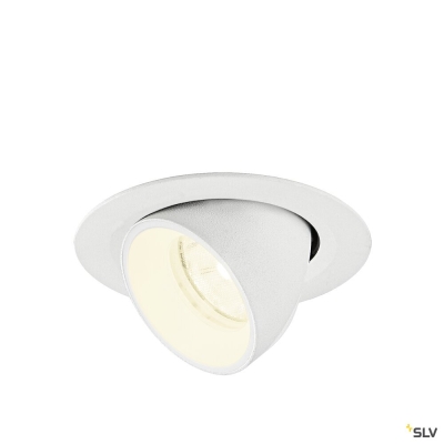 SLV NUMINOS® GIMBLE XS, Deckeneinbauleuchte, 4000 K, 20°, IP20, rund, weiß