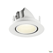 NUMINOS® GIMBLE XS, Deckeneinbauleuchte, 4000 K, 20°, IP20, rund, weiß